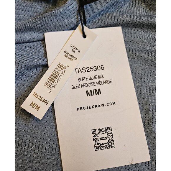 Projek Raw Performance Tech Apparel T Shirt Hooded Men's Size Medium Slate Blue - Picture 5 of 12